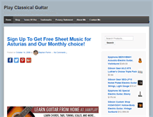 Tablet Screenshot of classicalguitartdh.com